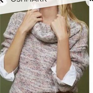 Anthropologie Pilcro textured cowl neck sweater S